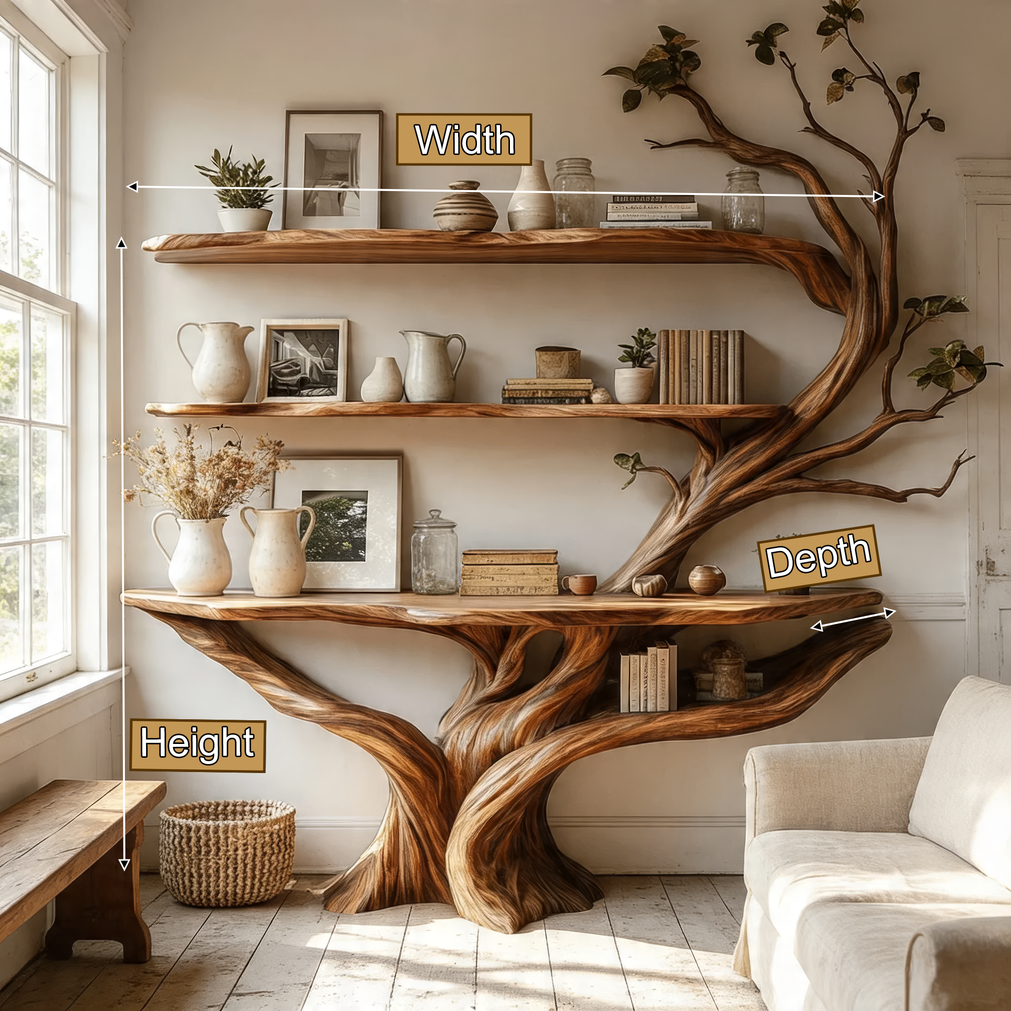 console table with shelves 3