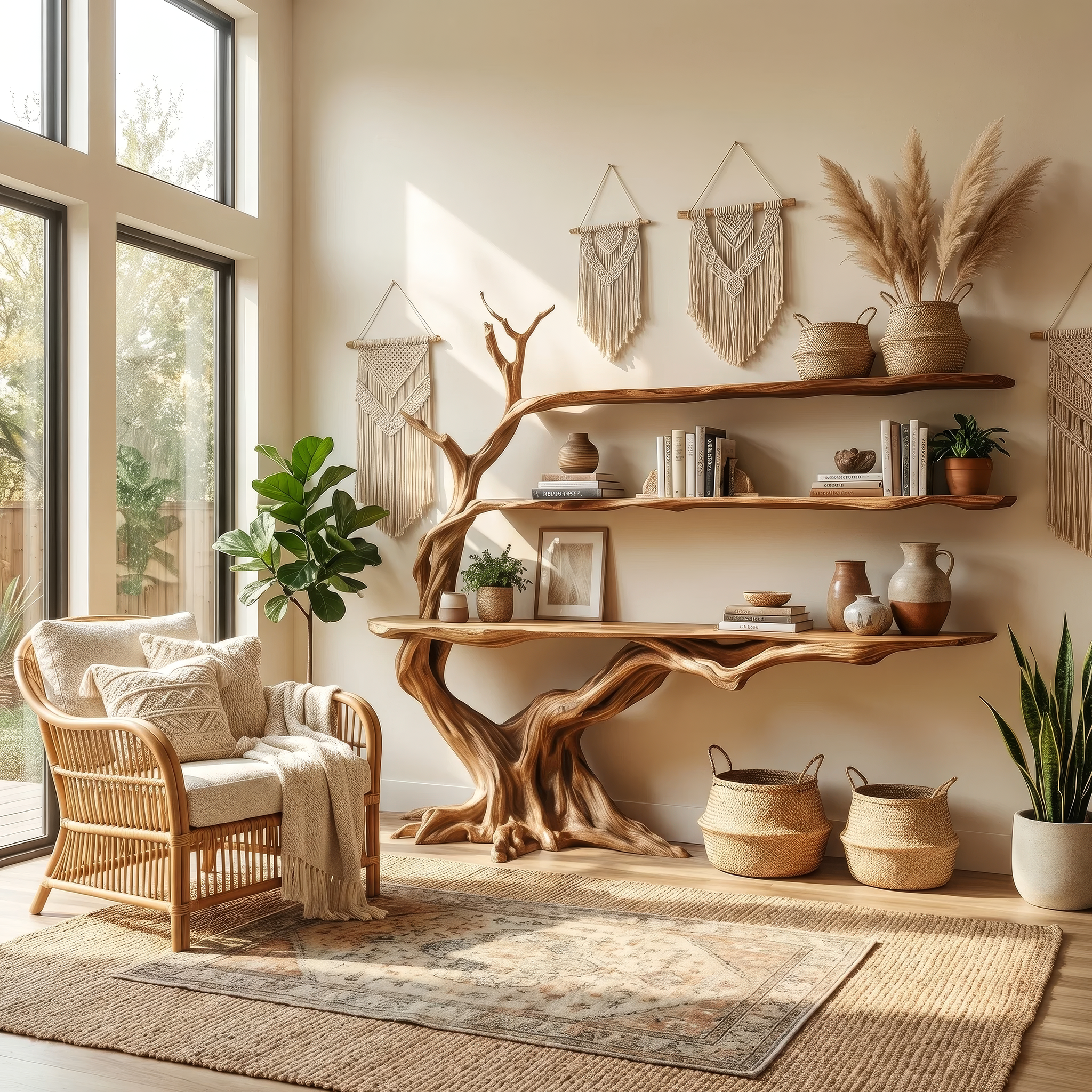 console table with shelves 3