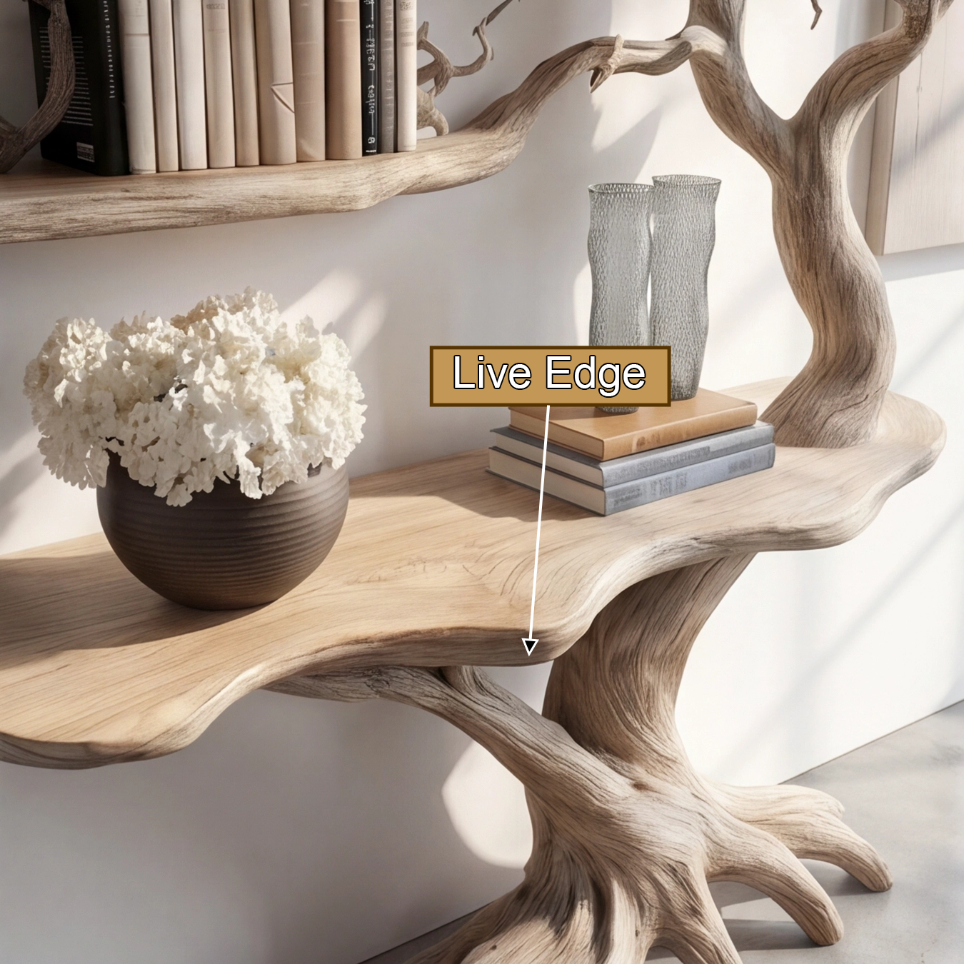 console table with shelves 4
