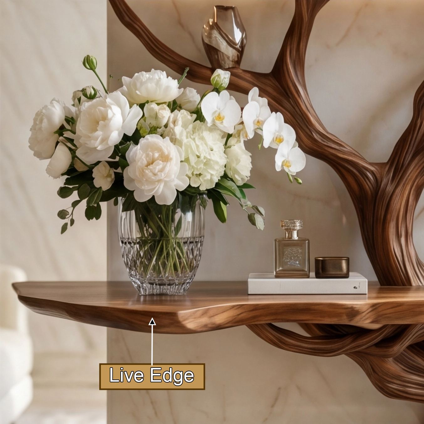 console table with shelves 2