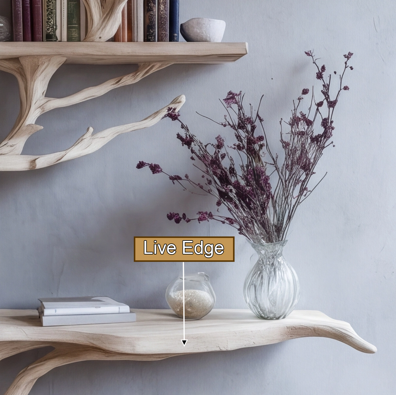 console table with shelves 2