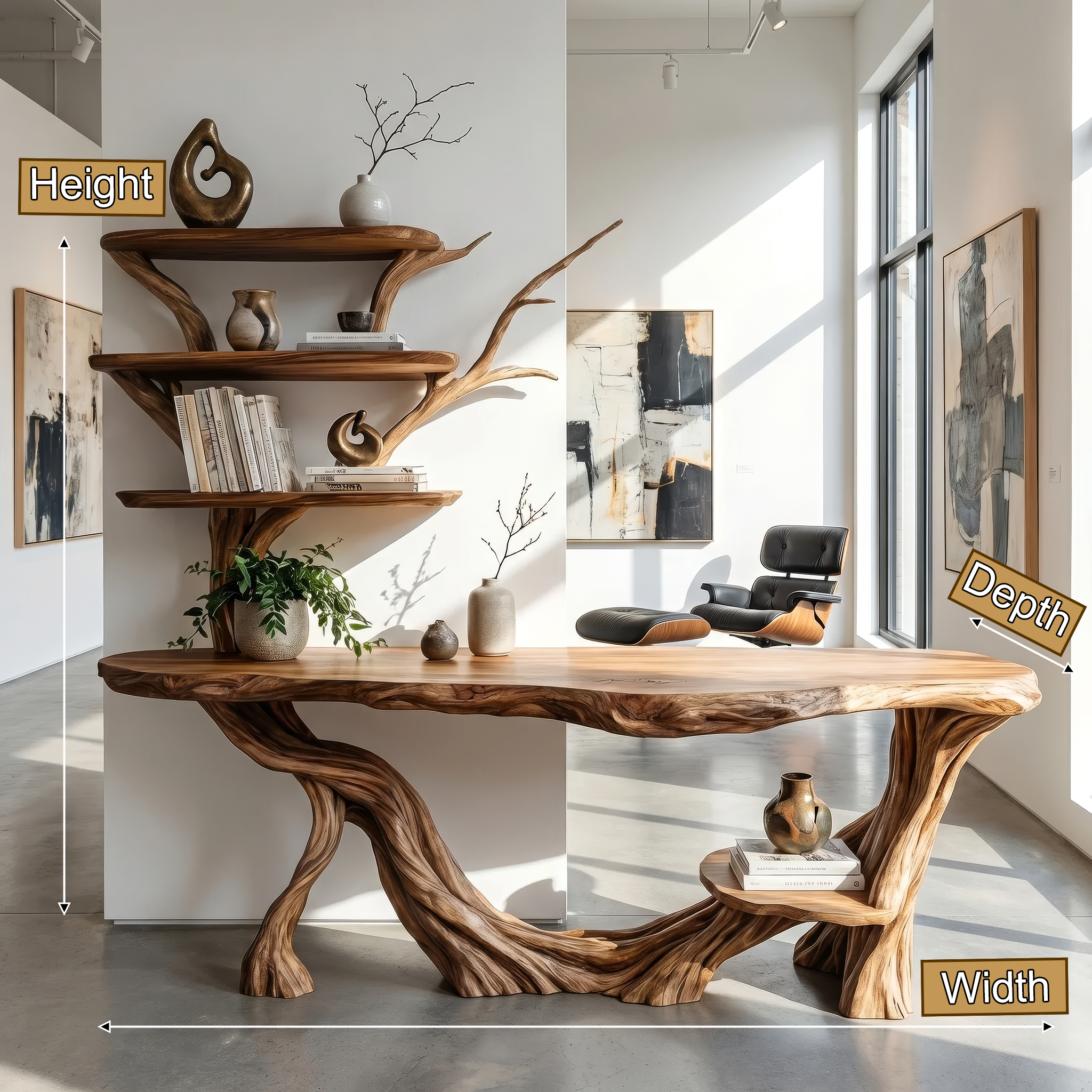 console table with shelves 3