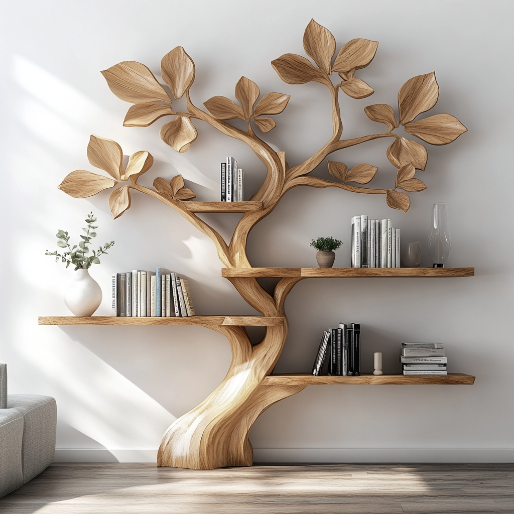decorative tree bookcase 3